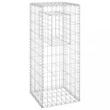 2 db vas gabionkosaras oszlop 40 x 40 x 100 cm