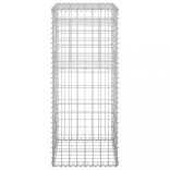 2 db vas gabionkosaras oszlop 40 x 40 x 100 cm