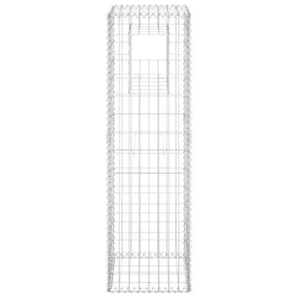 vas gabionkosaras oszlop 40 x 40 x 140 cm