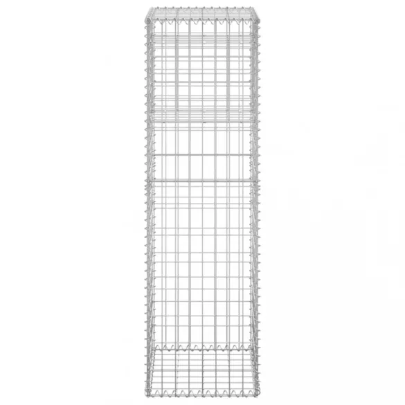 vas gabionkosaras oszlop 40 x 40 x 140 cm