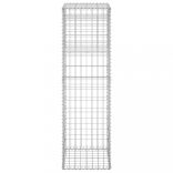 2 db vas gabionkosaras oszlop 40 x 40 x 140 cm