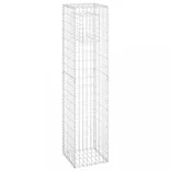 2 db vas gabionkosaras oszlop 40 x 40 x 180 cm