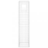 2 db vas gabionkosaras oszlop 40 x 40 x 180 cm