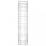 2 db vas gabionkosaras oszlop 40 x 40 x 180 cm