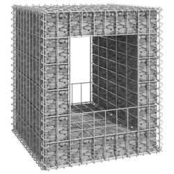 vas gabionkosaras oszlop 50 x 50 x 60 cm