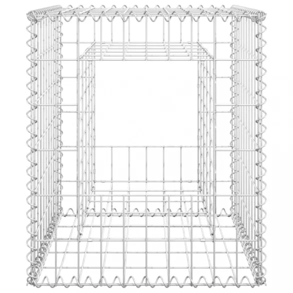 vas gabionkosaras oszlop 50 x 50 x 60 cm