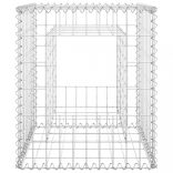 2 db vas gabionkosaras oszlop 50 x 50 x 60 cm