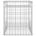 2 db vas gabionkosaras oszlop 50 x 50 x 60 cm