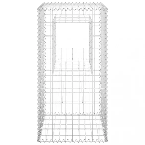 vas gabionkosaras oszlop 50 x 50 x 100 cm