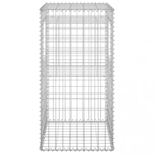 vas gabionkosaras oszlop 50 x 50 x 100 cm