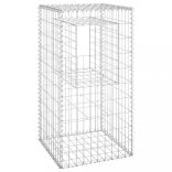 2 db vas gabionkosaras oszlop 50 x 50 x 100 cm