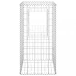 2 db vas gabionkosaras oszlop 50 x 50 x 100 cm