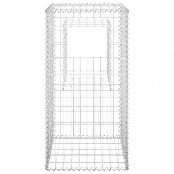 2 db vas gabionkosaras oszlop 50 x 50 x 100 cm