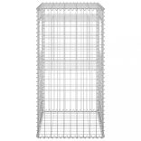 2 db vas gabionkosaras oszlop 50 x 50 x 100 cm