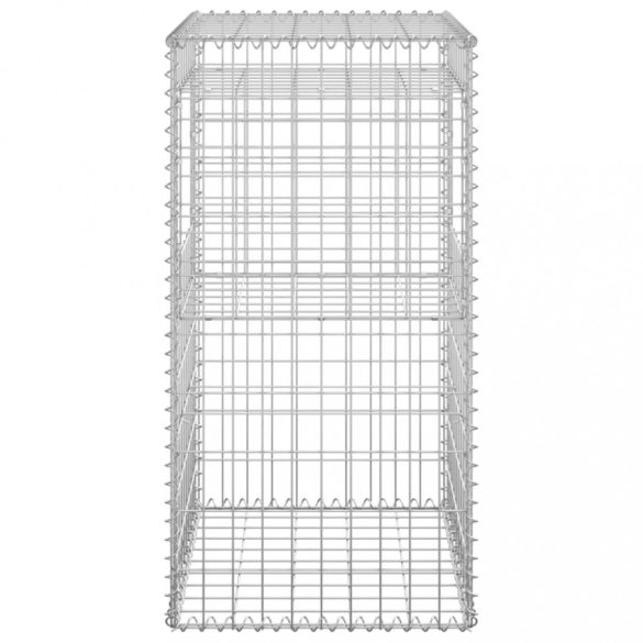 2 db vas gabionkosaras oszlop 50 x 50 x 100 cm