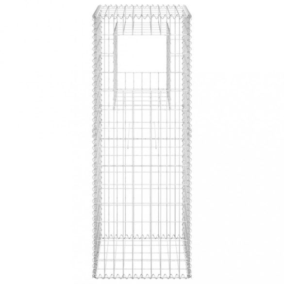 vas gabionkosaras oszlop 50 x 50 x 140 cm
