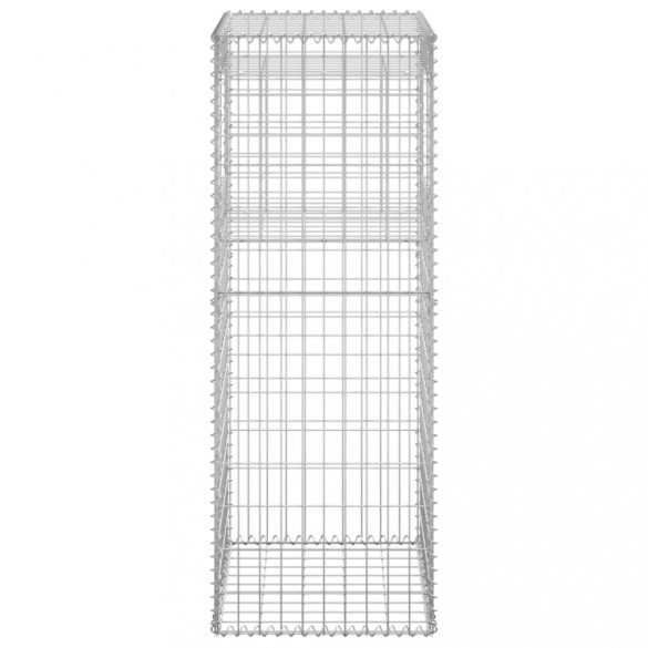 vas gabionkosaras oszlop 50 x 50 x 140 cm