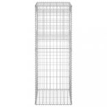 2 db vas gabionkosaras oszlop 50 x 50 x 140 cm