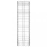 vas gabionkosaras oszlop 50 x 50 x 180 cm