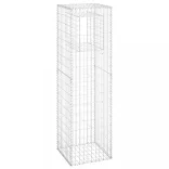 2 db vas gabionkosaras oszlop 50 x 50 x 180 cm