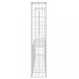 U-alakú vas gabionkosár 2 oszloppal 40 x 20 x 100 cm