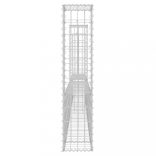 U-alakú vas gabionkosár 3 oszloppal 260 x 20 x 100 cm