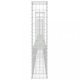 U-alakú vas gabionkosár 5 oszloppal 500 x 20 x 100 cm