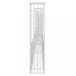 U-alakú vas gabionkosár 6 oszloppal 620 x 20 x 100 cm