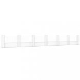 U-alakú vas gabionkosár 7 oszloppal 740 x 20 x 100 cm