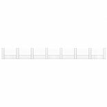 U-alakú vas gabionkosár 8 oszloppal 860 x 20 x 100 cm