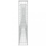 U-alakú vas gabionkosár 8 oszloppal 860 x 20 x 100 cm