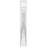 U-alakú vas gabionkosár 7 oszloppal 740 x 20 x 150 cm