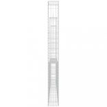 U-alakú vas gabionkosár 3 oszloppal 260 x 20 x 200 cm