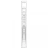 U-alakú vas gabionkosár 5 oszloppal 500 x 20 x 200 cm