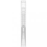 U-alakú vas gabionkosár 6 oszloppal 620 x 20 x 200 cm