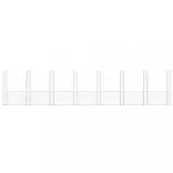 U-alakú vas gabionkosár 8 oszloppal 860 x 20 x 200 cm