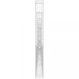 U-alakú vas gabionkosár 8 oszloppal 860 x 20 x 200 cm