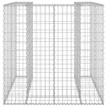 horganyzott acél gabionfal szemeteskukához 110 x 100 x 110 cm