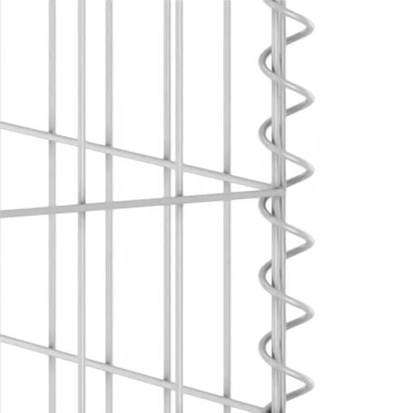 horganyzott acél gabionfal szemeteskukákhoz 180 x 100 x 110 cm