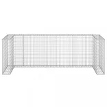 horganyzott acél gabionfal szemeteskukákhoz 325 x 100 x 110 cm