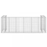 horganyzott acél gabionfal szemeteskukákhoz 325 x 100 x 110 cm