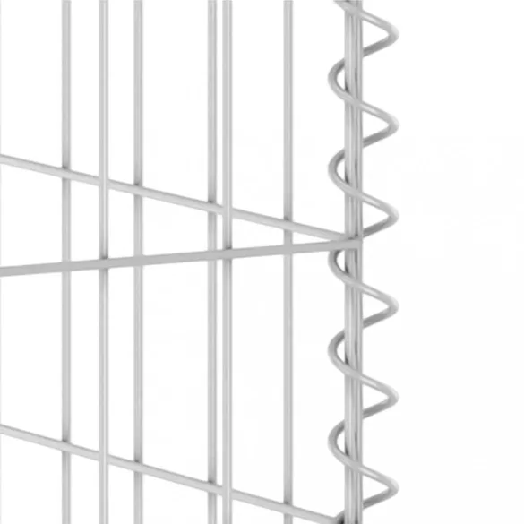 horganyzott acél gabionfal szemeteskukákhoz 325 x 100 x 110 cm