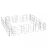 horganyzott acél gabion magaságyás 100 x 100 x 20 cm