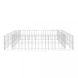 horganyzott acél gabion magaságyás 100 x 100 x 20 cm
