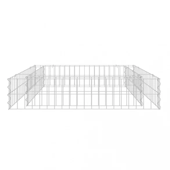 horganyzott acél gabion magaságyás 100 x 100 x 20 cm