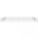 horganyzott acél gabion magaságyás 200 x 100 x 20 cm