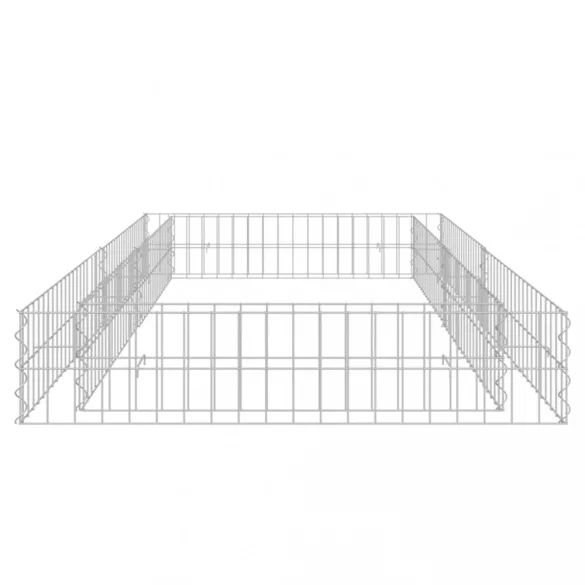 horganyzott acél gabion magaságyás 200 x 100 x 20 cm