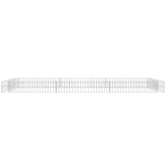 horganyzott acél gabion magaságyás 300 x 100 x 20 cm