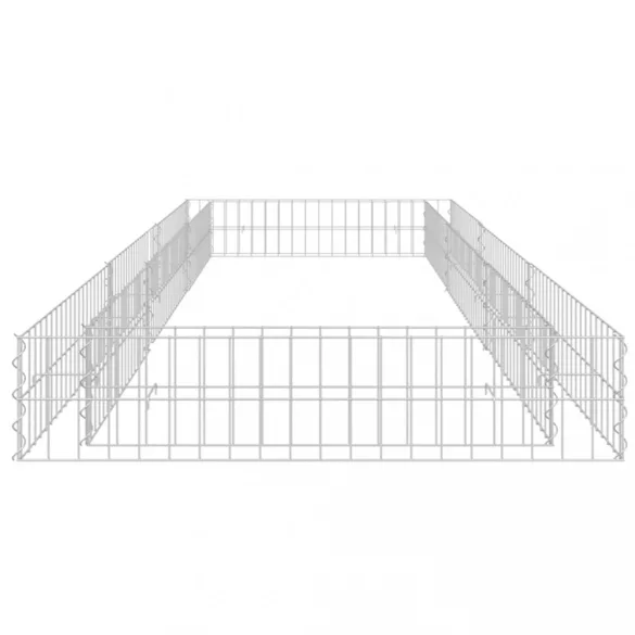 horganyzott acél gabion magaságyás 300 x 100 x 20 cm