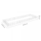 horganyzott acél gabion magaságyás 300 x 100 x 20 cm